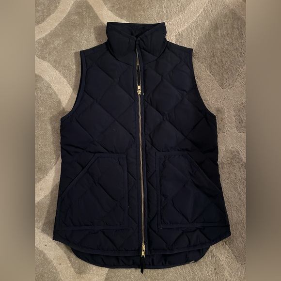 GUC J. Crew Factory Excursion Puffy Vest in Navy Size XXS - Picture 2 of 4